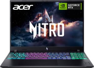 Acer Nitro V 16 WUXGA 165hz Gaming Laptop Intel Core 7 240h 2024 Nvidia Geforce RTX 5050 16GB Memory 512GB Storage Obsidian Black product image
