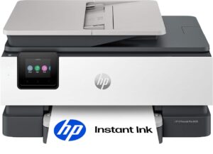 HP Officejet Pro 8125 Wireless All In One Inkjet Printer Scanner Copier AI Enabled With 3 Months Of Instant Ink White
