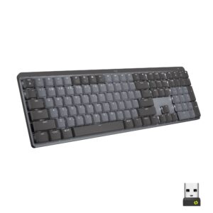 Logitech Mx Mechanical Full Size Wireless Mechanical Tactile Switch Keyboard For Windows Macos With Backlit Keys Graphite