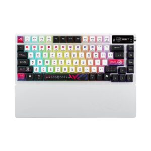 ASUS ROG Azoth X 75 Wireless Mechanical Rgb Gaming Keyboard With Hot Swappable ROG Nx Snow Switches White