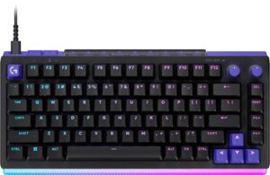 Logitech G512 X 75 Tenkeyless Dual Swap Hot Swappable Tmr Analog Mechanical Gaming Keyboard For PC Mac With Lightsync Rgb Black