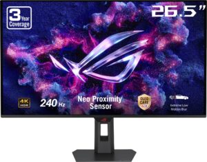 ASUS ROG Strix 27 4K OLED 240hz 0 03ms Gaming Monitor With Freesync Premium Pro And Hdr Displayport HDMI Black