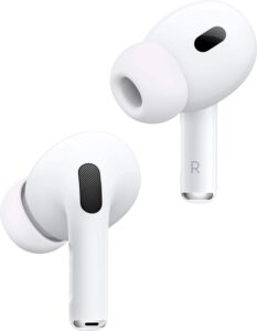 Apple Airpods Pro 2 Wireless Active Noise Cancelling Earbuds With Hearing Aid Feature White