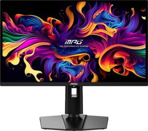 MSI Mpg 271qrx Qd OLED 27 QHD 360hz 0 03ms Gaming Monitor With Freesync Premium Pro And TB 400 HDMI Dp USB C Black