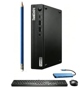 Lenovo Thinkcentre M70q Gen 5 Desktop PC Intel Core I5 1440t With 32GB Memory 1TB SSD Mouse Keyboard Wi-Fi Win 11pro Black