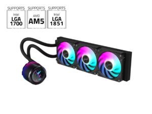 GIGABYTE Aorus Waterforce X Ii 360 360mm Radiator 3x 120mm Fans Lga1700 1851 Am5 Argb