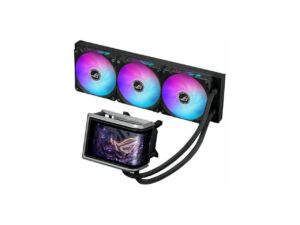 ASUS ROG Ryuo Iv 360 Argb Aio With 6 67 Amoled Display Asetek Emma Gen8 V2 Pump Daisy Chained Argb Fans Black