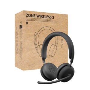 Logitech Zone Wireless 2 Premium Noise Canceling Headset Certified For Microsoft Teams Over Native Bluetooth Graphite