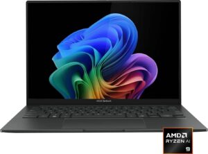 ASUS Zenbook 14 14 2K OLED Touchscreen Laptop Amd Ryzen AI 9 465 2026 16GB Memory 512GB Storage Copilot PC Jasper Gray product image