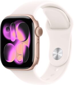 Apple Watch Series 11 Gps 42mm Rose Gold Aluminum Case With Light Blush Sport Band S M Rose Gold 2025