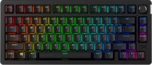 HyperX Alloy Rise 75 Wireless Mechanical Gaming Keyboard With Rgb Lighting And Hot Swappable Switches Black