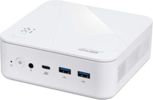 Acer Revo Box AI Mini PC Desktop Copilot PC Amd Ryzen AI 7 445 2026 16GB DDR5 Memory 512GB Storage White
